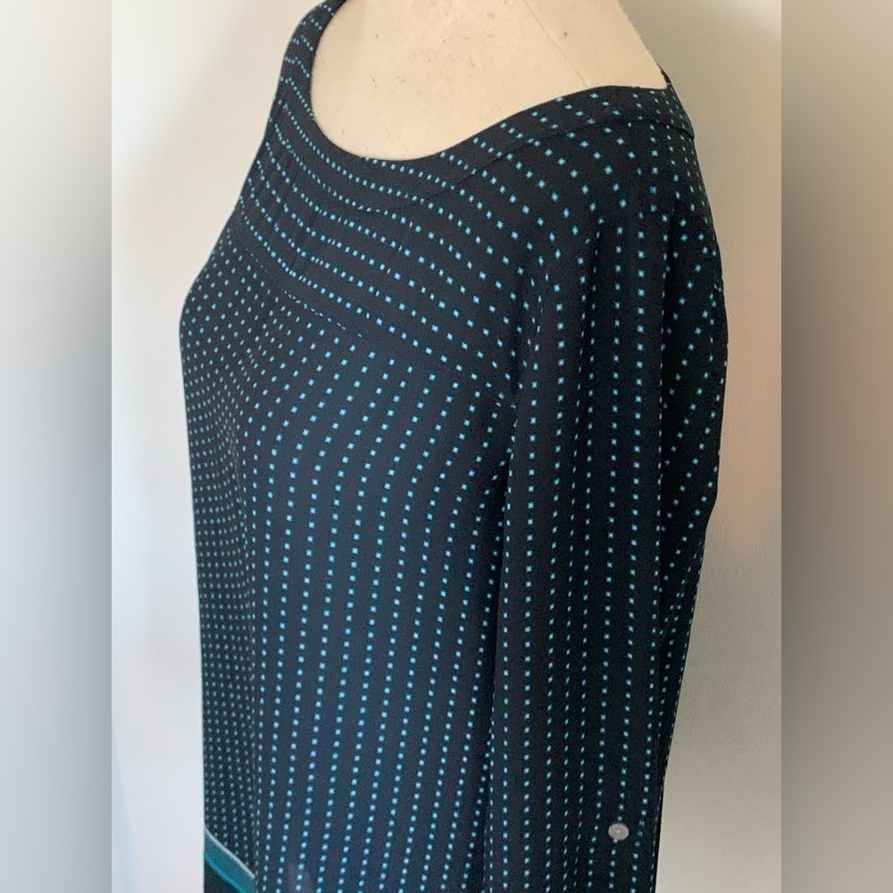 LOFT Semi Sheer Career Summer Blouse Top Lightweight EUC Sz S - Picture 11 of 16